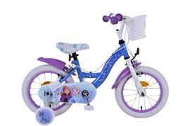 VOLARE - Detský bicykel Disney Frozen 2 - dievčenský - 14 palcov - modrý/fialový