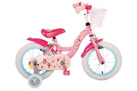 VOLARE - Detský bicykel Disney Princezné - dievčenský - 14 palcov - Ružový