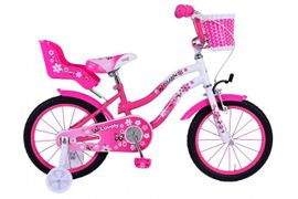 VOLARE - Detský bicykel Lovely - dievčenský - 16 palcov - Ružovo biely