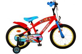 VOLARE - Detský bicykel Paw Patrol - chlapčenský - 16 palcov - červený modrý