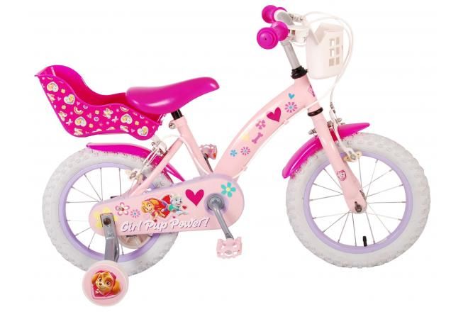 VOLARE - Detský bicykel Paw Patrol - dievčenský - 14 palcov - Ružový