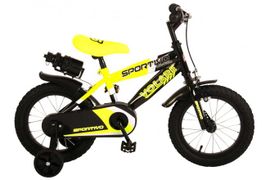 VOLARE - Detský bicykel pre chlapcov Sportivo Neon Yellow Black 14"- zložený na 95 %
