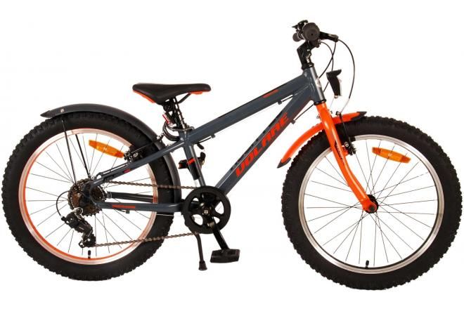 VOLARE - Detský bicykel Rocky - 20 palcový - Grey-Orange - 6 rýchlostí - Prime Collection