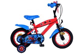 VOLARE - Detský bicykel Ultimate Spider-Man - chlapčenský - 12 palcov - modrý/červený