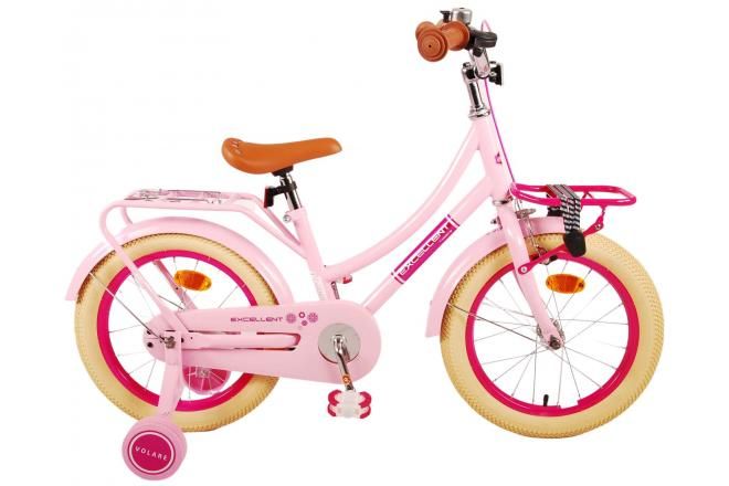 VOLARE - Detský bicykel Volare Excellent - dievčenský - 16" - Pink - 95% zostavený