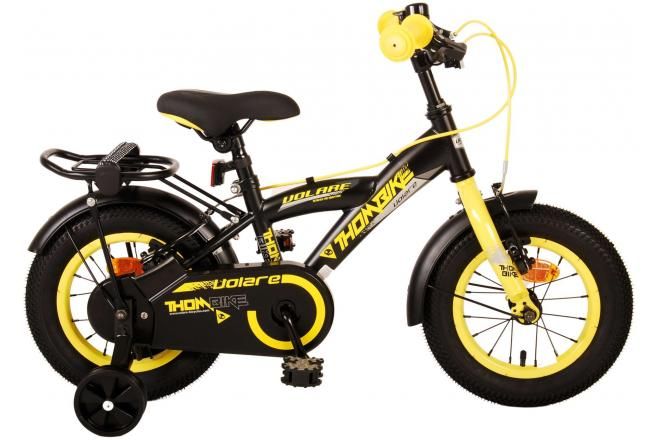 VOLARE - Detský bicykel Volare Thombike - chlapčenský - 12" - Black Yellow - dve ručné brzdy