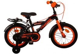VOLARE - Detský bicykel Volare Thombike - chlapčenský - 14" - Black Orange - dve ručné brzdy