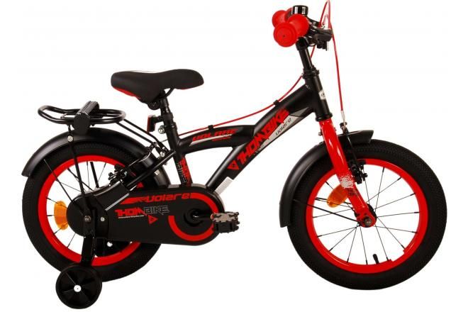 VOLARE - Detský bicykel Volare Thombike - chlapčenský - 14" - Black Red - dve ručné brzdy