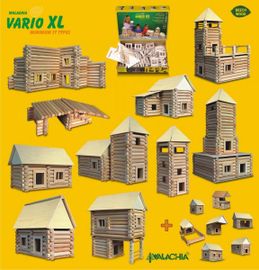 WALACHIA - Drevená stavebnica VARIO XL 184 dielov