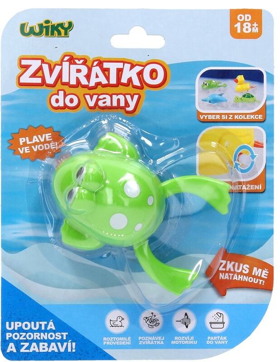 WIKY - Žaba naťahovacia do vane 10 cm - český obal