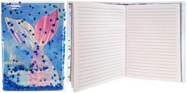 WIKY - Zápisník 80 listov morská panna, trblietky s tekutinou 15x21cm, Mix Produktov