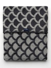 WOMAR - Detská bavlnená deka so vzorom 75x100 sivo-grafitová