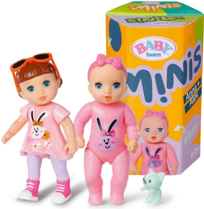 ZAPF CREATION -  BABY born Minis Sada 2 bábik, verzia 2