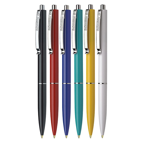 SCHNEIDER - Guľôčkové pero, 0,5 mm, tlačidlový systém ovládania, "K15", mix farieb