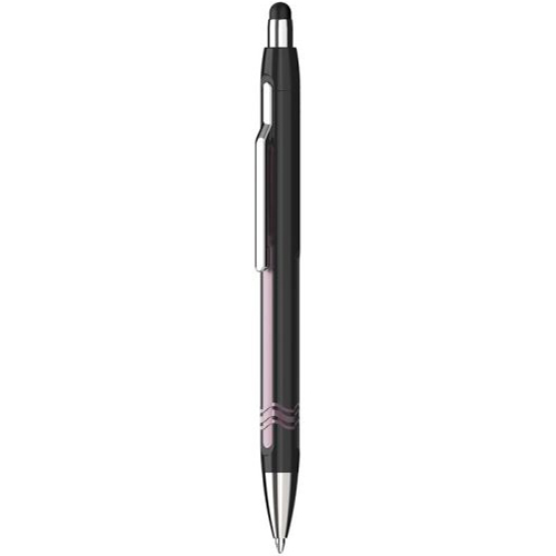 SCHNEIDER - Guľôčkové pero Epsilon Touch, black-pink 0,7 mm pre dotykové zariadenia