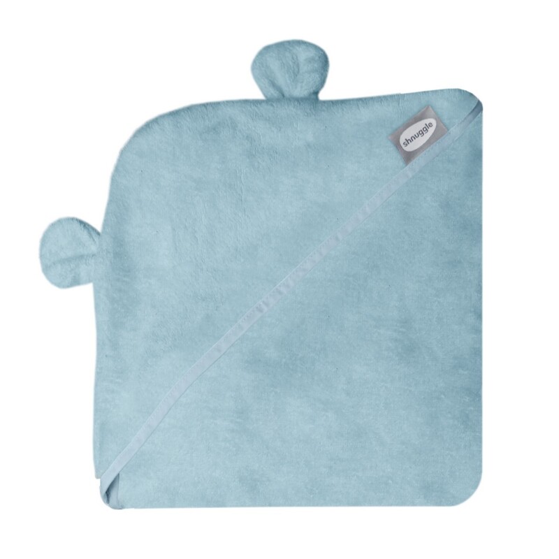 SHNUGGLE - Zavinovací uterák s kapucňou Blue