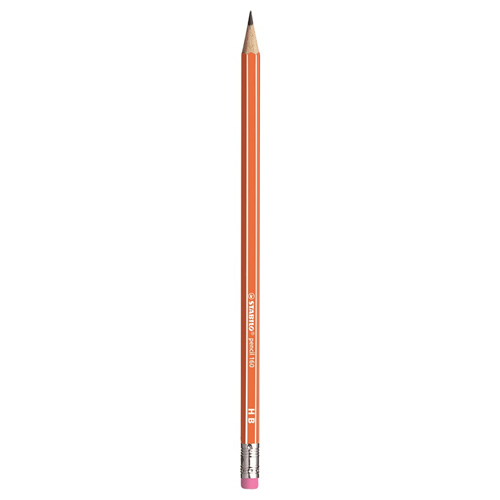 STABILO - Ceruzka grafitová HB pencil 160 s gumou - oranžová