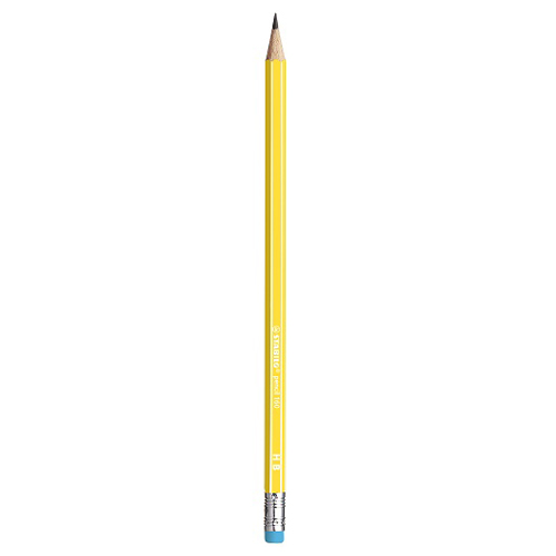 STABILO - Ceruzka grafitová HB pencil 160  s gumou - žltá