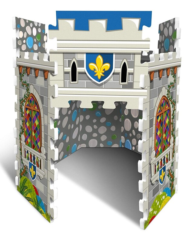 STAMP - TP674008 - 3D penové podlahové puzzle hrad - 14 dielov