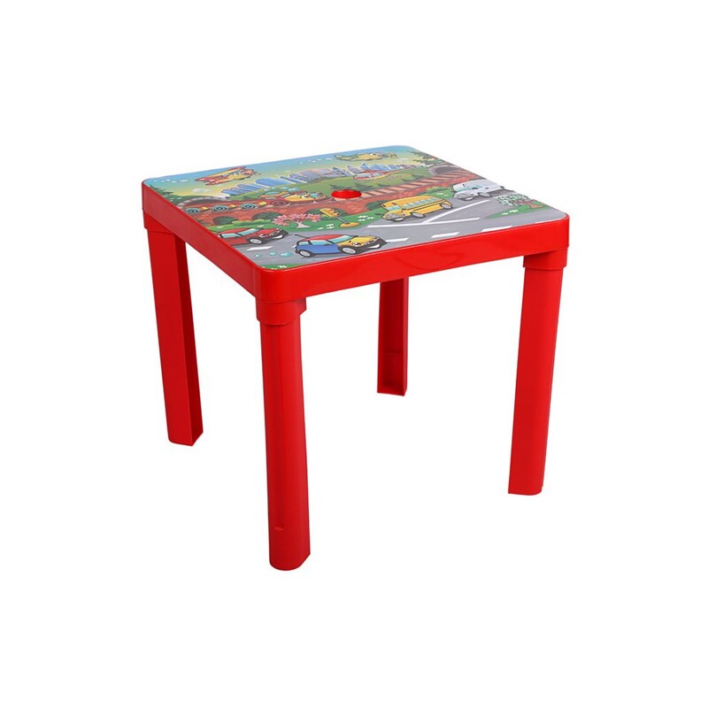 STAR PLUS - Detský záhradný nábytok - Plastový stôl červený