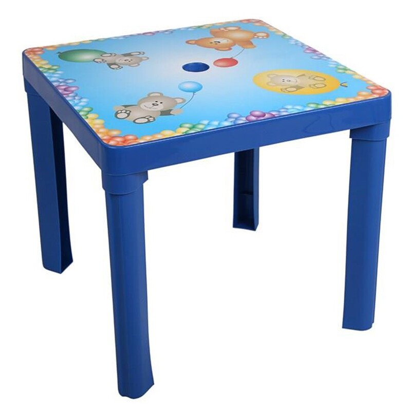 STAR PLUS - Detský záhradný nábytok - Plastový stôl modrý