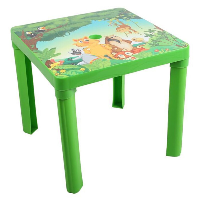 STAR PLUS - Detský záhradný nábytok - Plastový stôl zelený