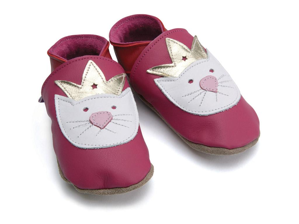 STARCHILD - Kožené topánočky - Princess Paws Fuchsia - Kids - veľkosť XS 24-25 (2-3 roky)