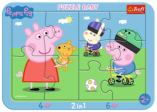 TREFL - Baby puzzle s rámčekom - Peppa Pig