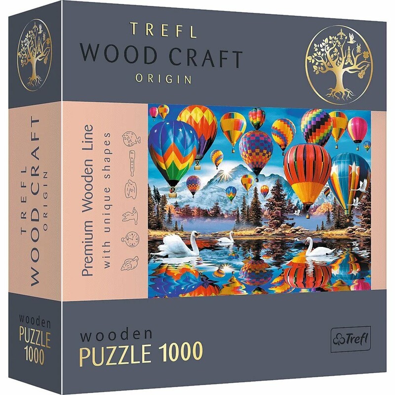 TREFL - Drevené puzzle 1000 - Farebné balóny