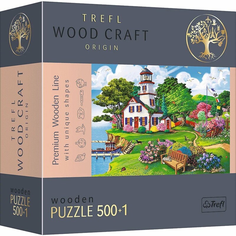 TREFL - Drevené puzzle 501 - Letný prístav