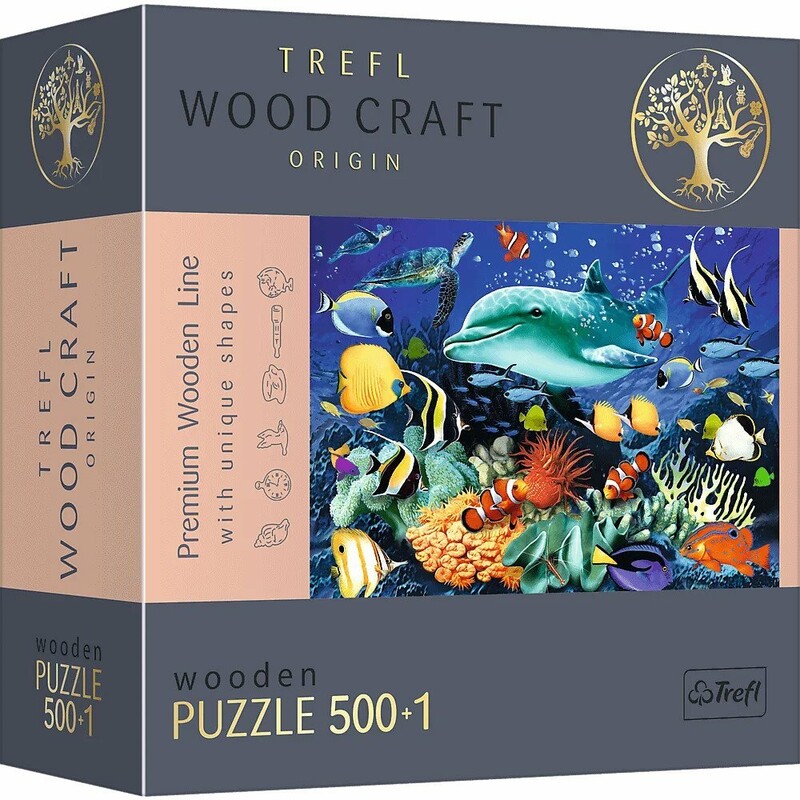 TREFL - Drevené puzzle 501 - Mosrký život