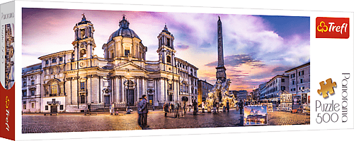 TREFL - Panoramatické puzzle 500 - Piazza Navona, Rím