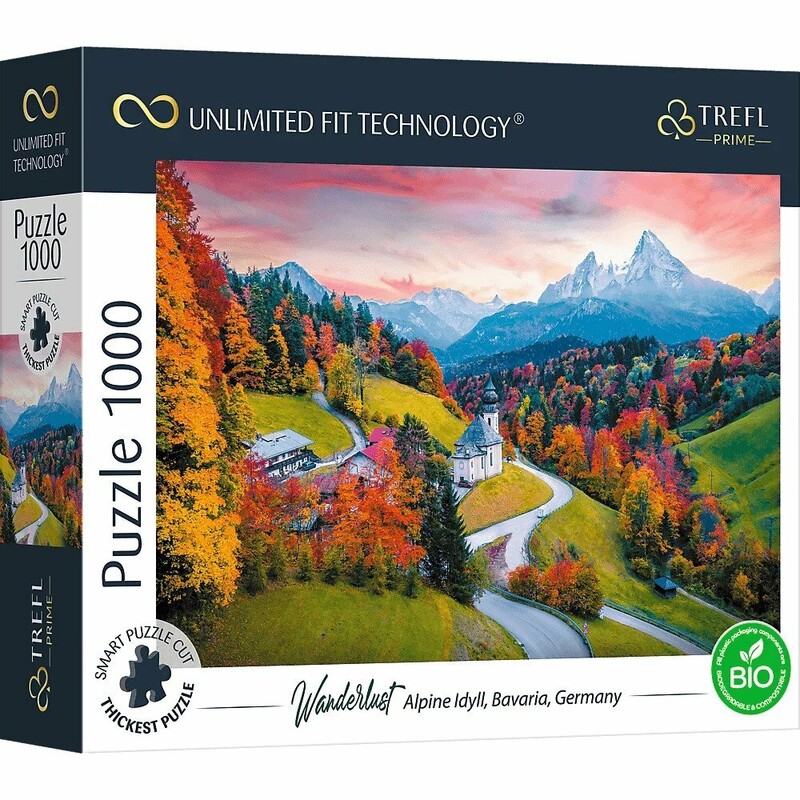 TREFL - prime puzzle 1000 UFT - Potulky: Alpská idylka, Bavorsko, Nemecko