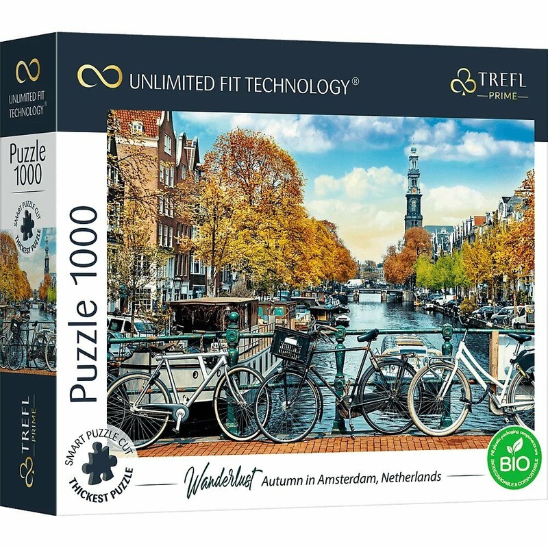 TREFL - Prime puzzle 1000 UFT - Potulky: Jeseň v Amsterdame, Holandsko