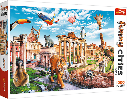 TREFL - Puzzle 1000 Funny Cities - Divoký Rím