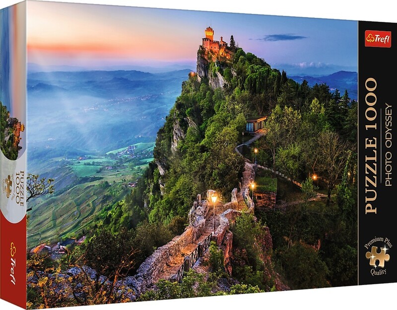 TREFL - Puzzle 1000 Premium Plus - Foto Odysea: Cesta Tower, San Marino