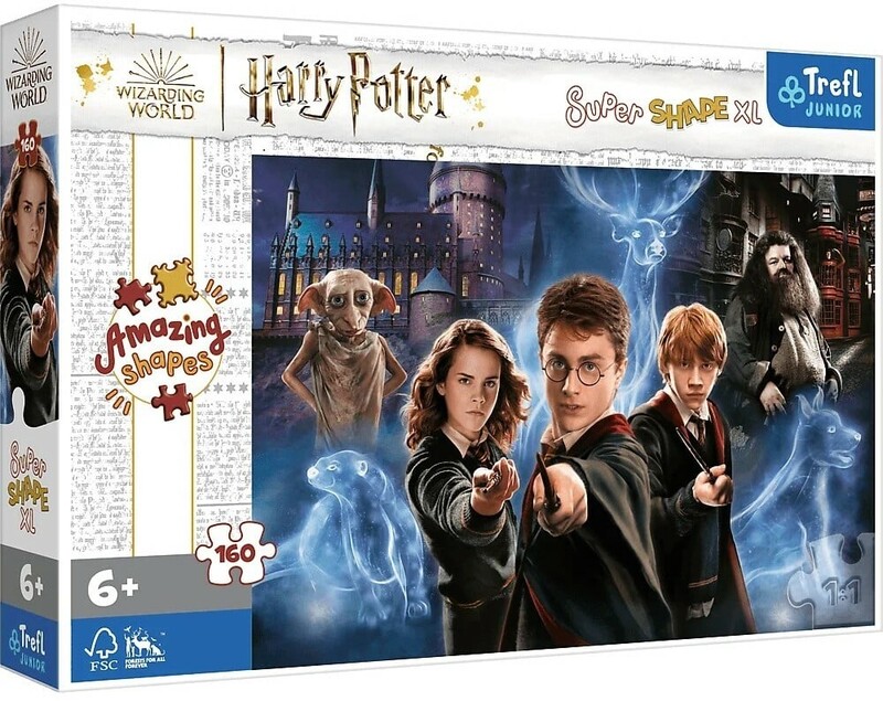 TREFL - Puzzle 160 XL Super Shape - Kúzelný svet Harryho Pottera / Warner Harry Potter and the Hal
