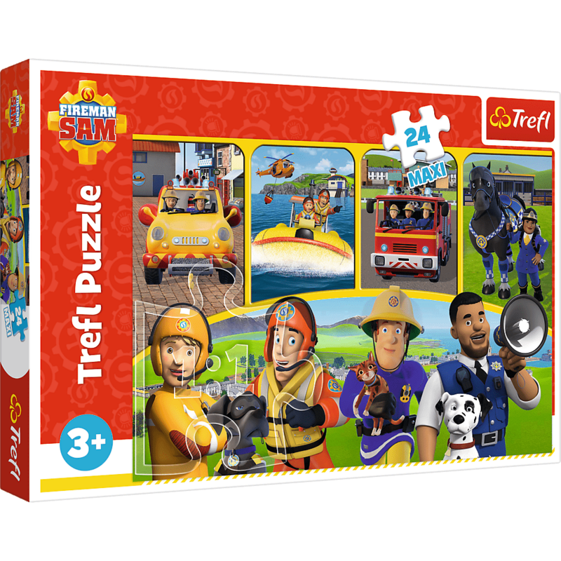 TREFL -  Puzzle 24 Maxi - Požiarnik Sam a priatelia / Prism A&D Fireman Sam