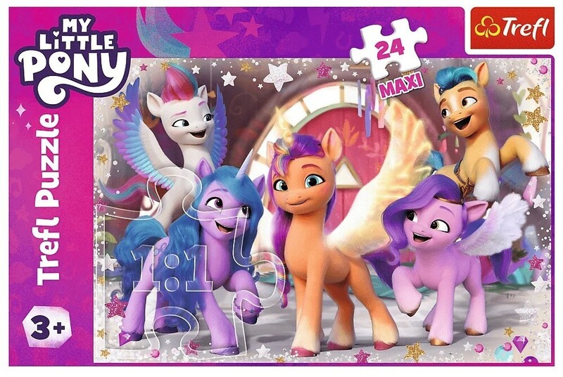 TREFL - Puzzle 24 Maxi - Veselý deň Poníkov / Hasbro, My Little Pony