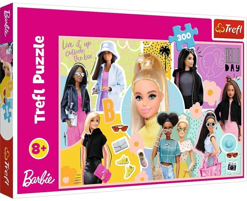 TREFL - Puzzle 300 - Tvoja obľúbená Barbie / Mattel, Barbie