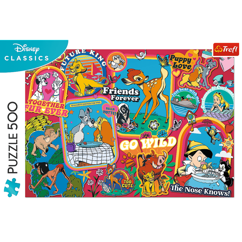 TREFL -  Puzzle 500 - Disney: V priebehu rokov / Disney