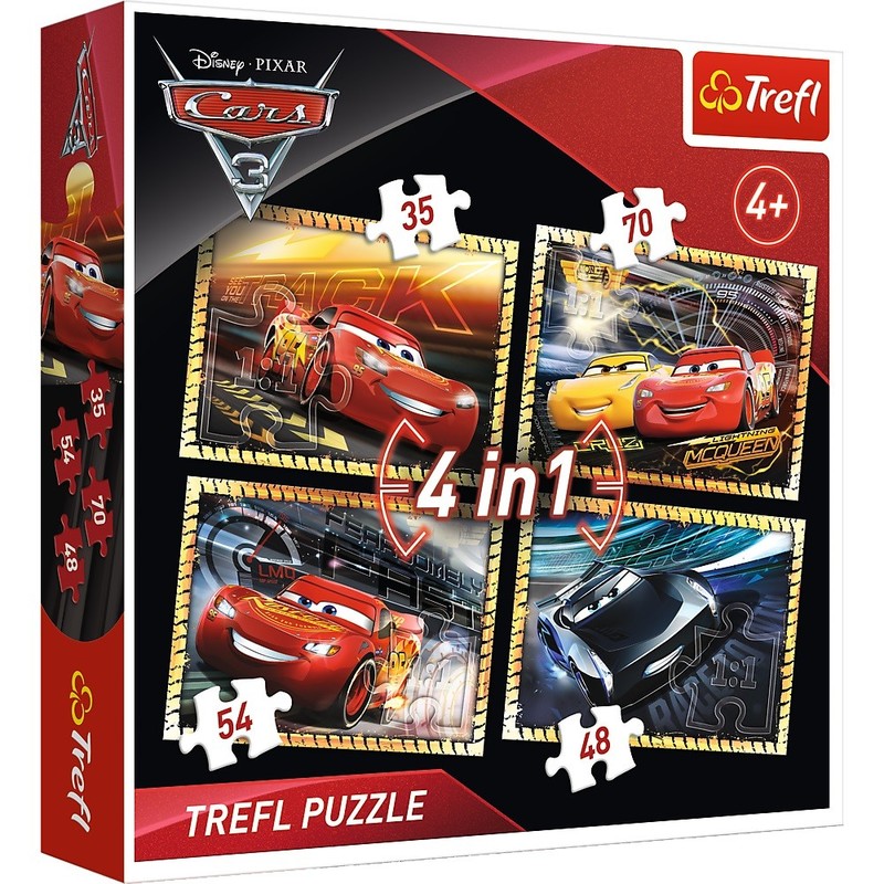TREFL - Puzzle Cars 3 - 4v1
