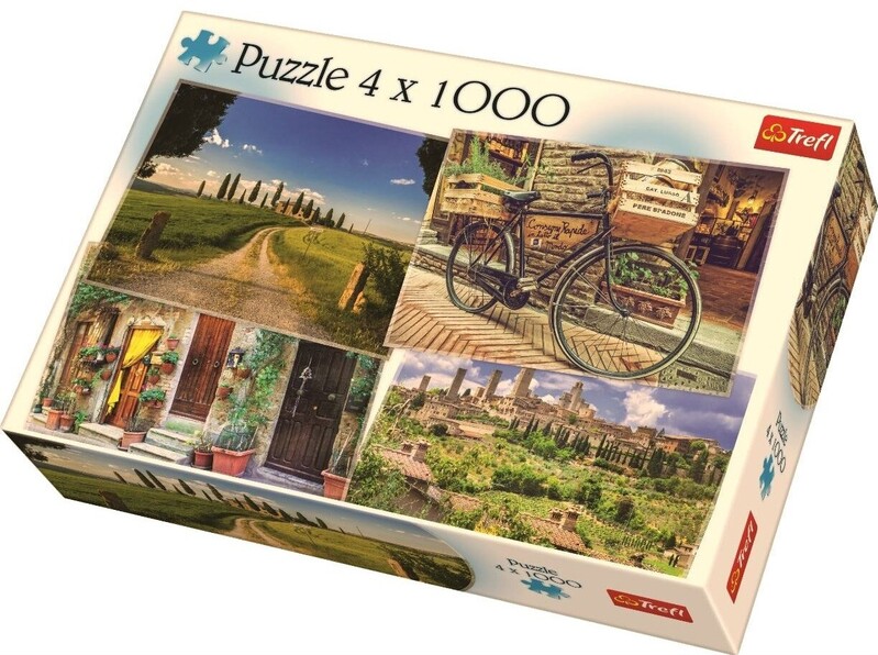 TREFL - Puzzle Taliansko 4 x 1000 dielikov