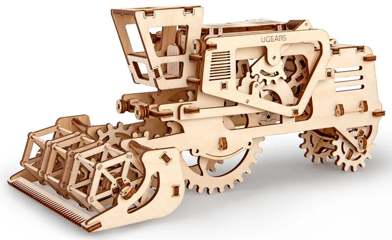 UGEARS - 3D drevené mechanické puzzle Kombajn