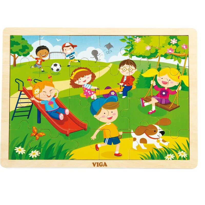 VIGA - Detské drevené puzzle Viga Jar