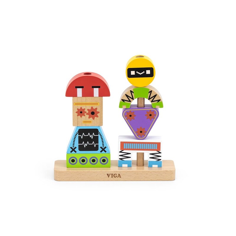 VIGA - Drevené kocky Robot