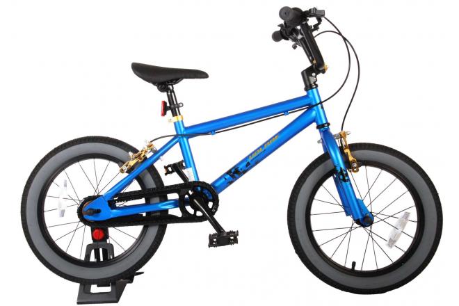 VOLARE - Detský bicykel Cool Rider – chlapčenský – 16 palcový – modrý – dve ručné brzdy – zmontované na 95 %