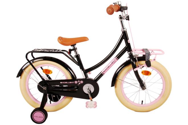 VOLARE - Detský bicykel Volare Excellent - dievčenský - 16" - Black - 95% zmontovaný