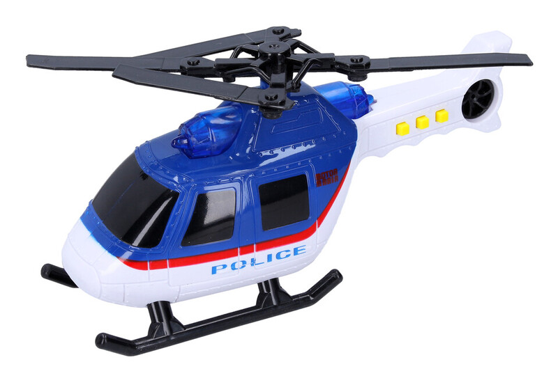 WIKY - Vrtuľník polícia s efektmi 18cm