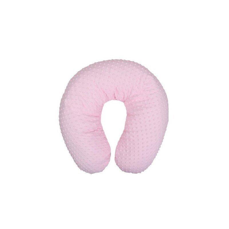 WOMAR - Univerzálny dojčenský vankúš z Minky ružový